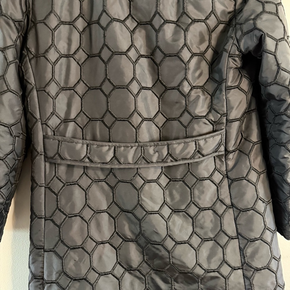 Vintage Lanson Embroidered, Cubic Design All-Weather 1960’s Mod Coat - Picture 11 of 13